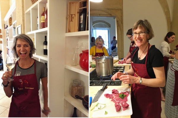 our Southern Italy guests enjoying their cooking class in Lecce