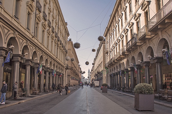 Turin Italy Arcade
