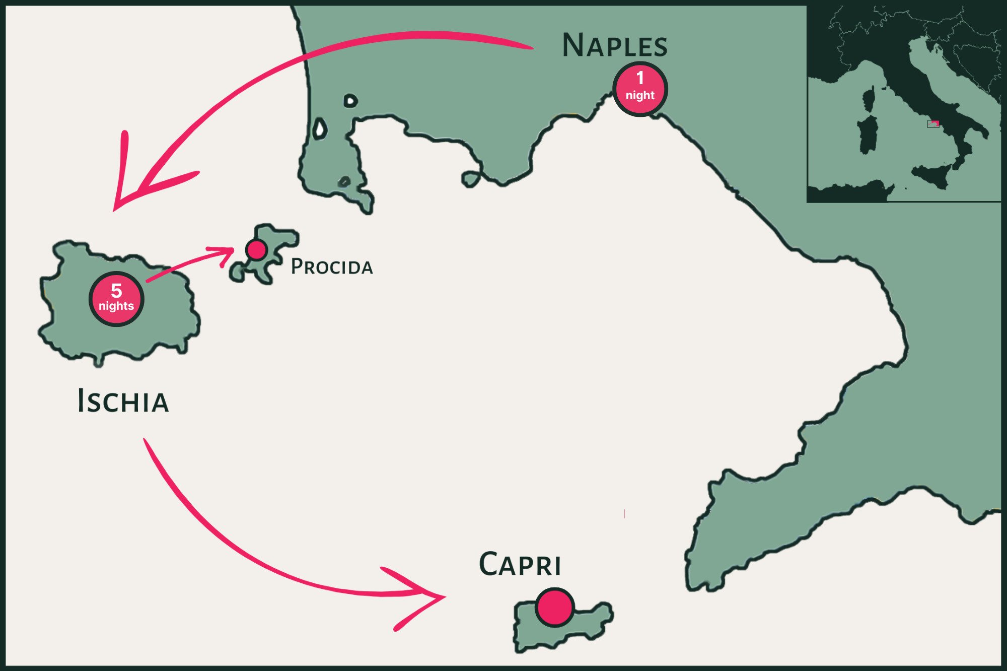 Islands of Amalfi Map 2027
