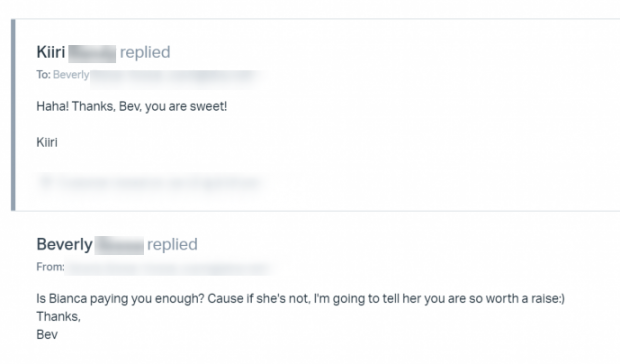 Kiiri customer service queen at Italian Fix